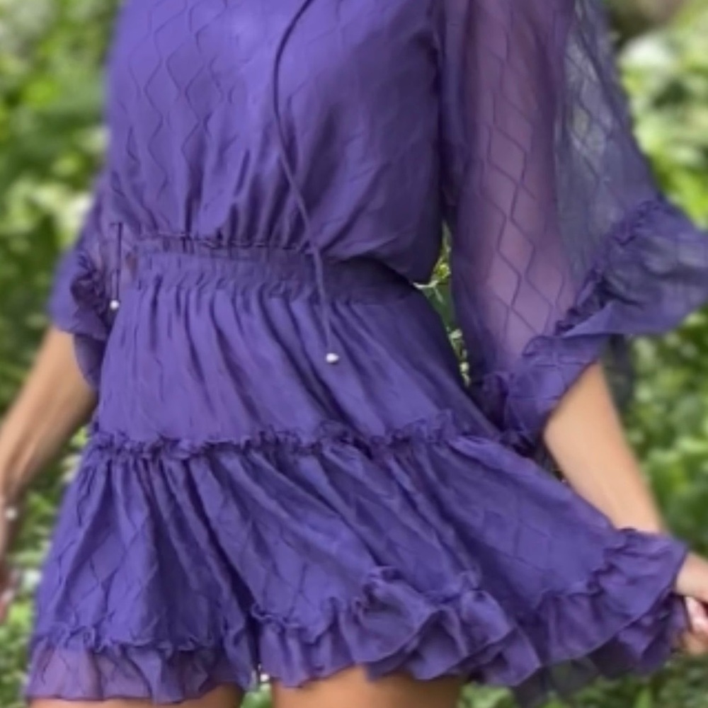 Elegant Purple Women's Dress